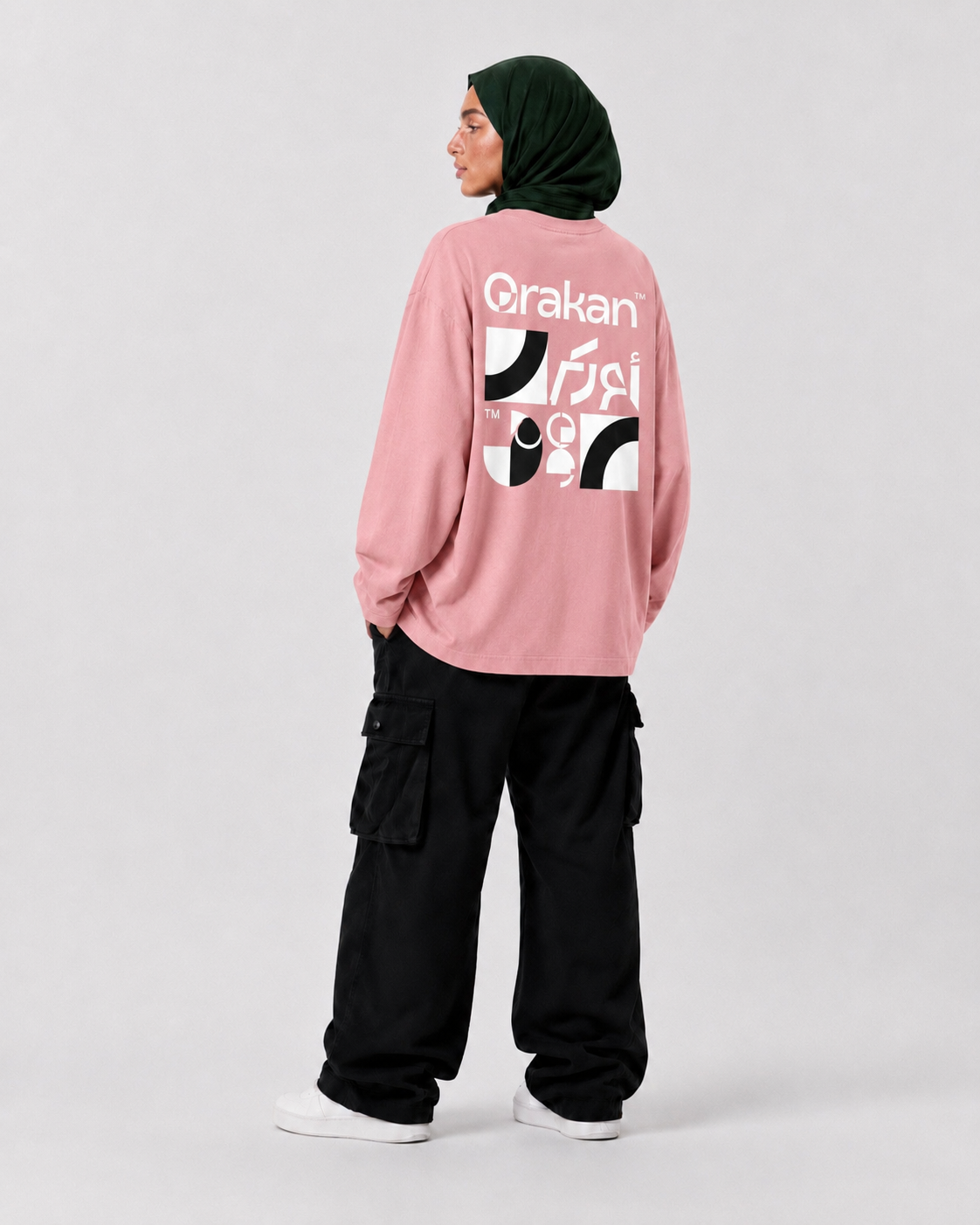 Blocks Long Sleeve — Gunmetal