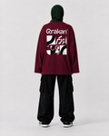 Blocks Long Sleeve — Burgundy