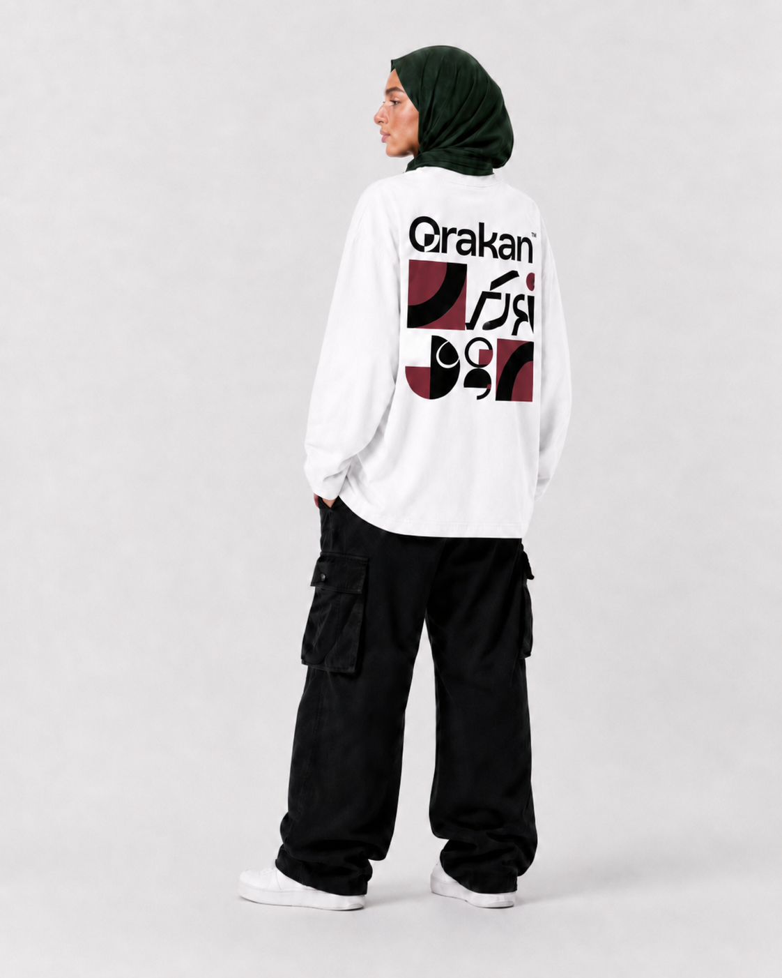 Blocks Long Sleeve — White