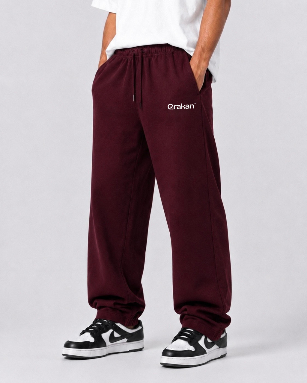 Orakan Streetwear Pants — Burgundy