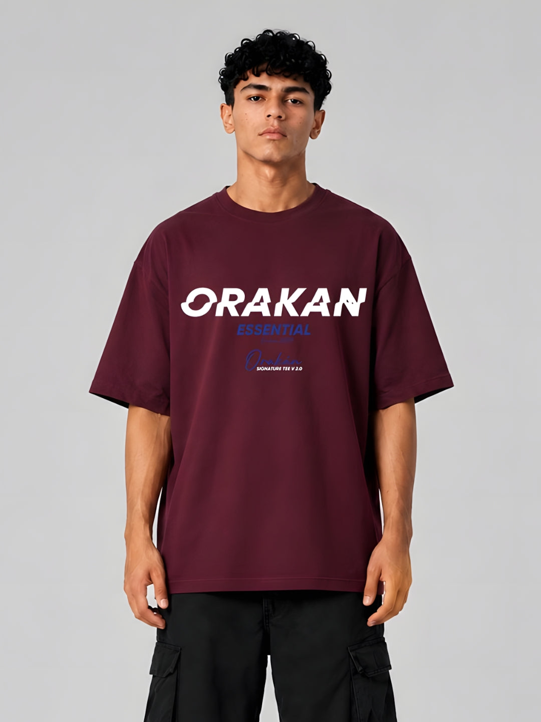 Orakan Essential T-Shirt — Burgundy