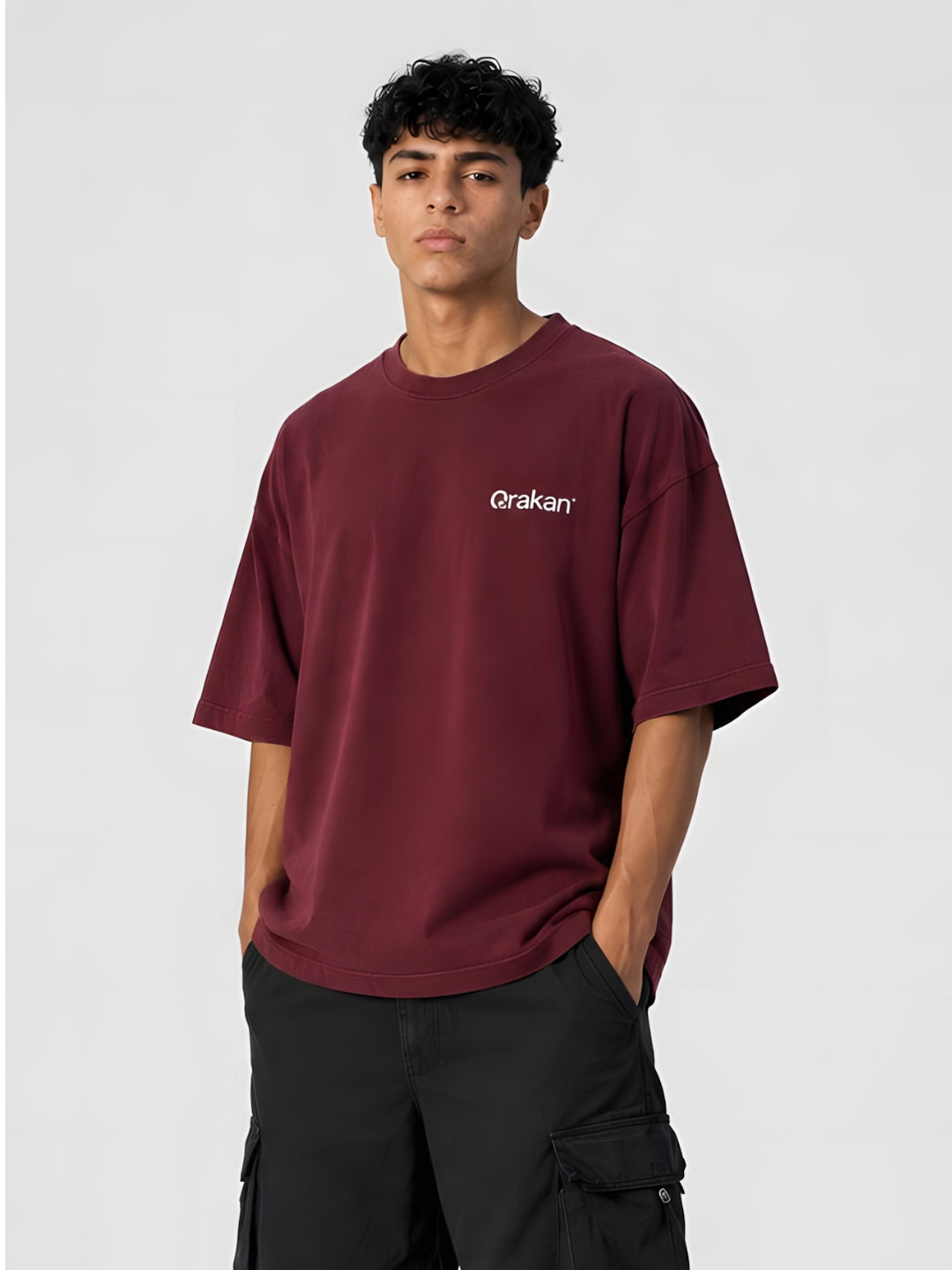 Sunflowers T-Shirt — Burgundy